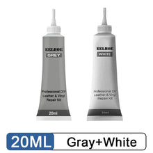 Load image into Gallery viewer, KedStore Gray and White Leather Repair Gel Repairs Burns Holes Gouges of Leather Surface. Sofa Car Seat