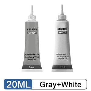 KedStore Gray and White Leather Repair Gel Repairs Burns Holes Gouges of Leather Surface. Sofa Car Seat