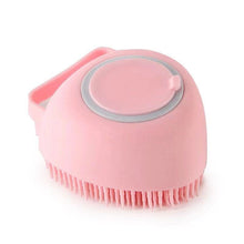 Load image into Gallery viewer, KedStore Heart-shaped Pink / As the pictures Dog Cat Bath Massage Gloves Brush Soft Safety Silicone Pet Accessory for Dogs Cats