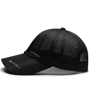 Mesh Baseball Cap Men Women Breathable Snapback Dad Hat