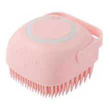 Load image into Gallery viewer, KedStore Square Pink / As the pictures Dog Cat Bath Massage Gloves Brush Soft Safety Silicone Pet Accessory for Dogs Cats