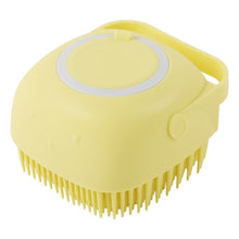 Load image into Gallery viewer, KedStore Square Yellow / As the pictures Dog Cat Bath Massage Gloves Brush Soft Safety Silicone Pet Accessory for Dogs Cats