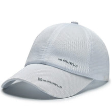 Load image into Gallery viewer, KedStore White Mesh Baseball Cap Men Women Breathable Snapback Dad Hat