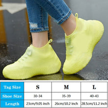 Load image into Gallery viewer, KedStore Yellow / S Reusable Waterproof Rain Shoe Cover Silicone Outdoor Boot Overshoes