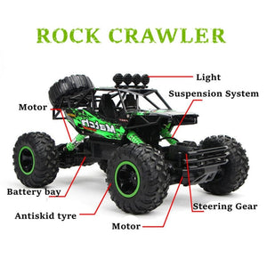 KedStore ZWN 1:12 / 1:16 4WD RC Car With Led Lights 2.4G Radio Remote Control Car Buggy Off-Road Control