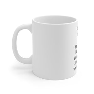 Printify Mug 11oz Ceramic Mug 11oz - A belly button is a scar