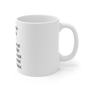 Printify Mug 11oz Ceramic Mug 11oz - A belly button is a scar
