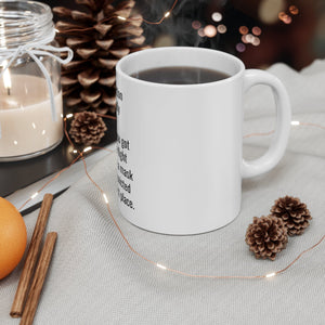 Printify Mug 11oz Ceramic Mug 11oz - A belly button is a scar