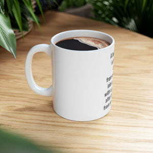 Printify Mug 11oz Ceramic Mug 11oz - A belly button is a scar