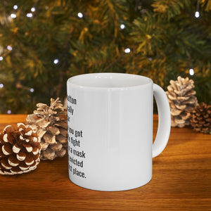 Printify Mug 11oz Ceramic Mug 11oz - A belly button is a scar