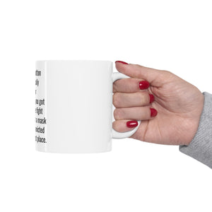 Printify Mug 11oz Ceramic Mug 11oz - A belly button is a scar