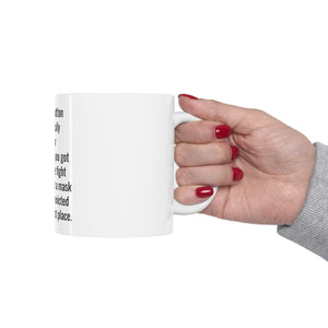 Ceramic Mug 11oz - A belly button is a scar