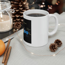 Load image into Gallery viewer, Printify Mug 11oz Ceramic Mug 11oz - All planets fit between the Earth &amp; the Moon
