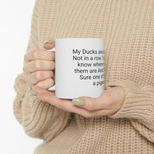Load image into Gallery viewer, Printify Mug 11oz Ceramic Mug 11oz - Ducks are not in a row