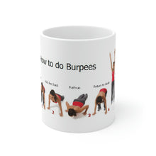Load image into Gallery viewer, Printify Mug 11oz Ceramic Mug 11oz - How to do Burpees