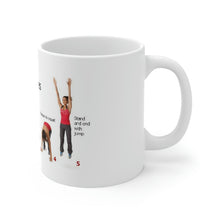 Load image into Gallery viewer, Printify Mug 11oz Ceramic Mug 11oz - How to do Burpees