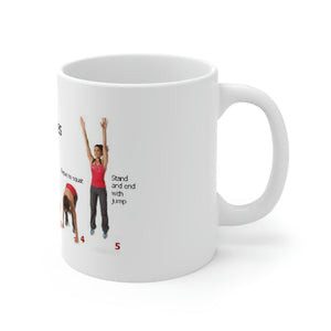 Ceramic Mug 11oz - How to do Burpees