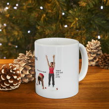 Load image into Gallery viewer, Printify Mug 11oz Ceramic Mug 11oz - How to do Burpees