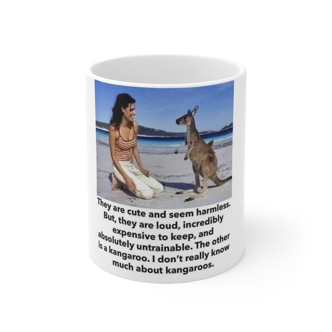 Printify Mug 11oz Ceramic Mug 11oz - Kangaroo