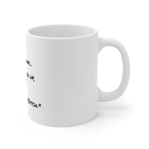 Printify Mug 11oz Ceramic Mug 11oz - Life knocks you down
