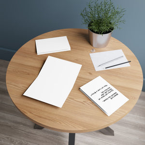 Printify Paper products Greeting Cards - Life knocks you down