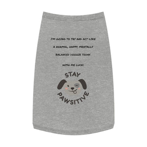 Printify Pets M / Heather Pet Tank Top - Act normal