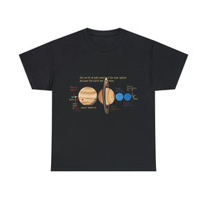 Printify T-Shirt Black / S Unisex Heavy Cotton Tee - All planets