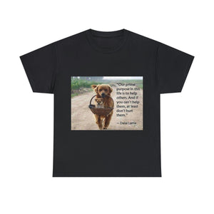 Printify T-Shirt Black / S Unisex Heavy Cotton Tee - Help Others