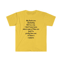 Load image into Gallery viewer, Printify T-Shirt Daisy / S Unisex Softstyle T-Shirt - Ducks are not in a row