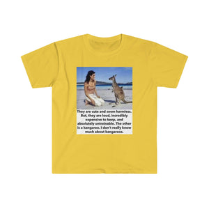 Printify T-Shirt Daisy / S Unisex Softstyle T-Shirt - Kangaroo