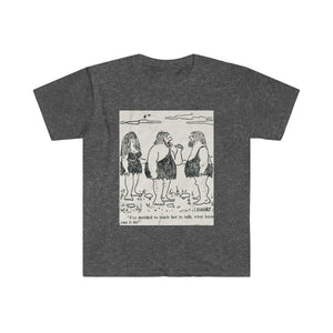 Printify T-Shirt Dark Heather / S Unisex Softstyle T-Shirt - Teach her to talk