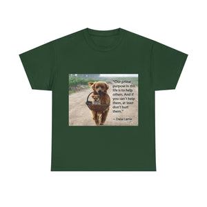 Printify T-Shirt Forest Green / S Unisex Heavy Cotton Tee - Help Others