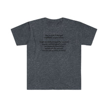 Load image into Gallery viewer, Printify T-Shirt Heather Navy / S Unisex Softstyle T-Shirt - Changed a bulb on your resume