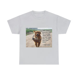 Printify T-Shirt Ice Grey / S Unisex Heavy Cotton Tee - Help Others