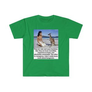 Printify T-Shirt Irish Green / S Unisex Softstyle T-Shirt - Kangaroo
