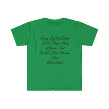 Load image into Gallery viewer, Printify T-Shirt Irish Green / S Unisex Softstyle T-Shirt - Loaf of Bread a tragic story that did not make beer
