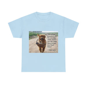 Printify T-Shirt Light Blue / S Unisex Heavy Cotton Tee - Help Others