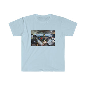 Printify T-Shirt Light Blue / S Unisex Softstyle T-Shirt - From Cockpit