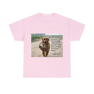 Printify T-Shirt Light Pink / S Unisex Heavy Cotton Tee - Help Others