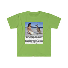 Load image into Gallery viewer, Printify T-Shirt Lime / S Unisex Softstyle T-Shirt - Kangaroo