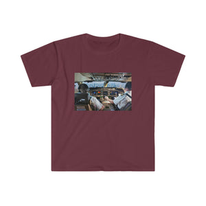 Printify T-Shirt Maroon / S Unisex Softstyle T-Shirt - From Cockpit