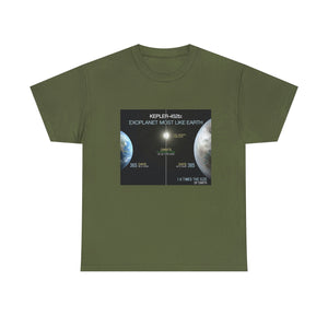 Printify T-Shirt Military Green / S Unisex Heavy Cotton Tee - Kepler 452b