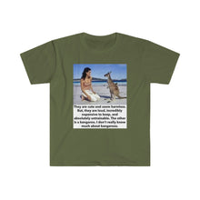 Load image into Gallery viewer, Printify T-Shirt Military Green / S Unisex Softstyle T-Shirt - Kangaroo
