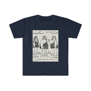 Printify T-Shirt Navy / S Unisex Softstyle T-Shirt - Teach her to talk