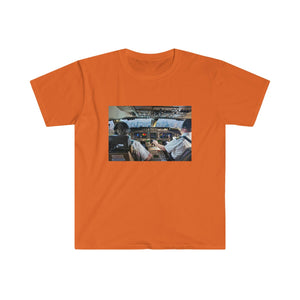 Printify T-Shirt Orange / S Unisex Softstyle T-Shirt - From Cockpit