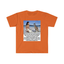 Load image into Gallery viewer, Printify T-Shirt Orange / S Unisex Softstyle T-Shirt - Kangaroo