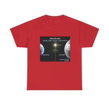Load image into Gallery viewer, Printify T-Shirt Red / S Unisex Heavy Cotton Tee - Kepler 452b