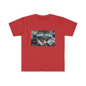 Printify T-Shirt Red / S Unisex Softstyle T-Shirt - From Cockpit