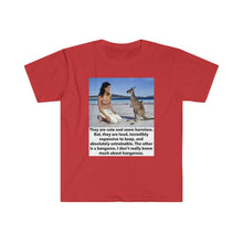 Load image into Gallery viewer, Printify T-Shirt Red / S Unisex Softstyle T-Shirt - Kangaroo