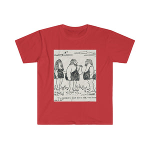 Printify T-Shirt Red / S Unisex Softstyle T-Shirt - Teach her to talk